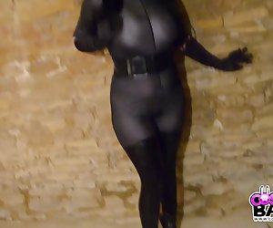 Cosplay babes busty catwoman by fucked spiderman